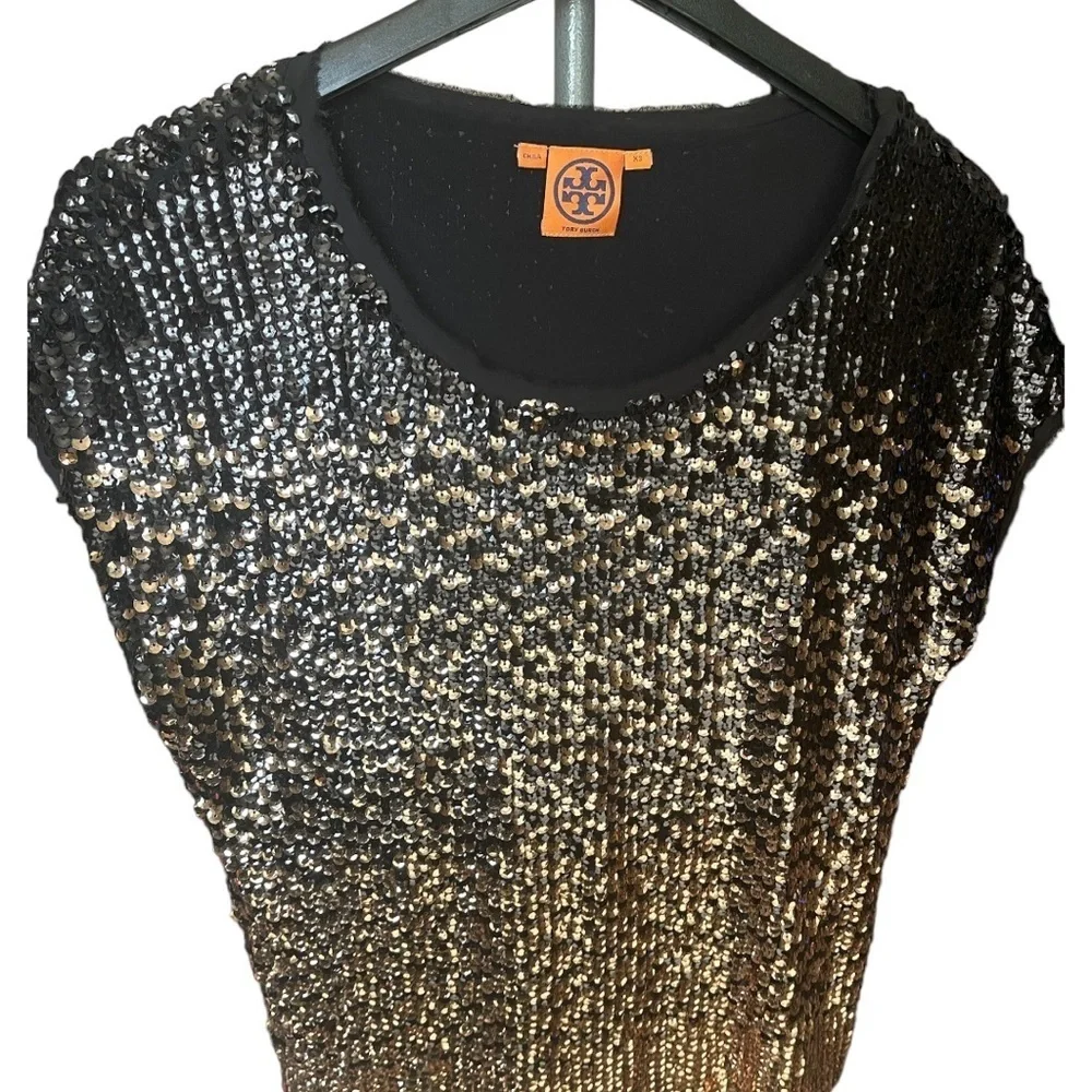 Tory Burch glitter going out too short sleeve